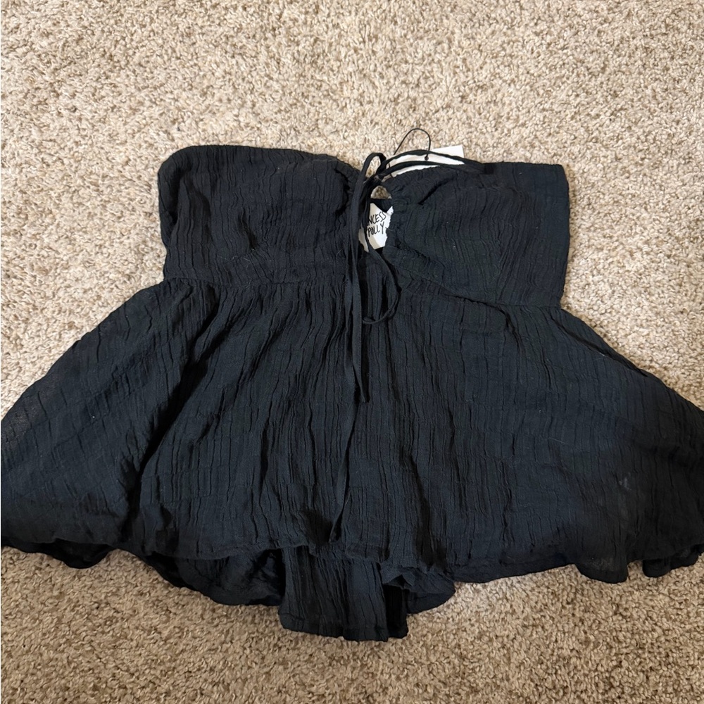 Princess Polly Black Strapless Top